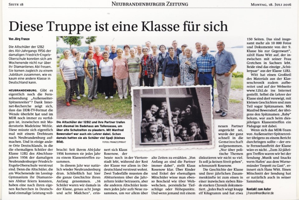 Zeitungsartikel 60.KT-960